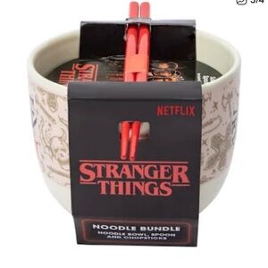STRANGER THINGS HELLFIRE CLUB 18oz RAMEN BOWL SET OFFICIAL MERCH NIP
